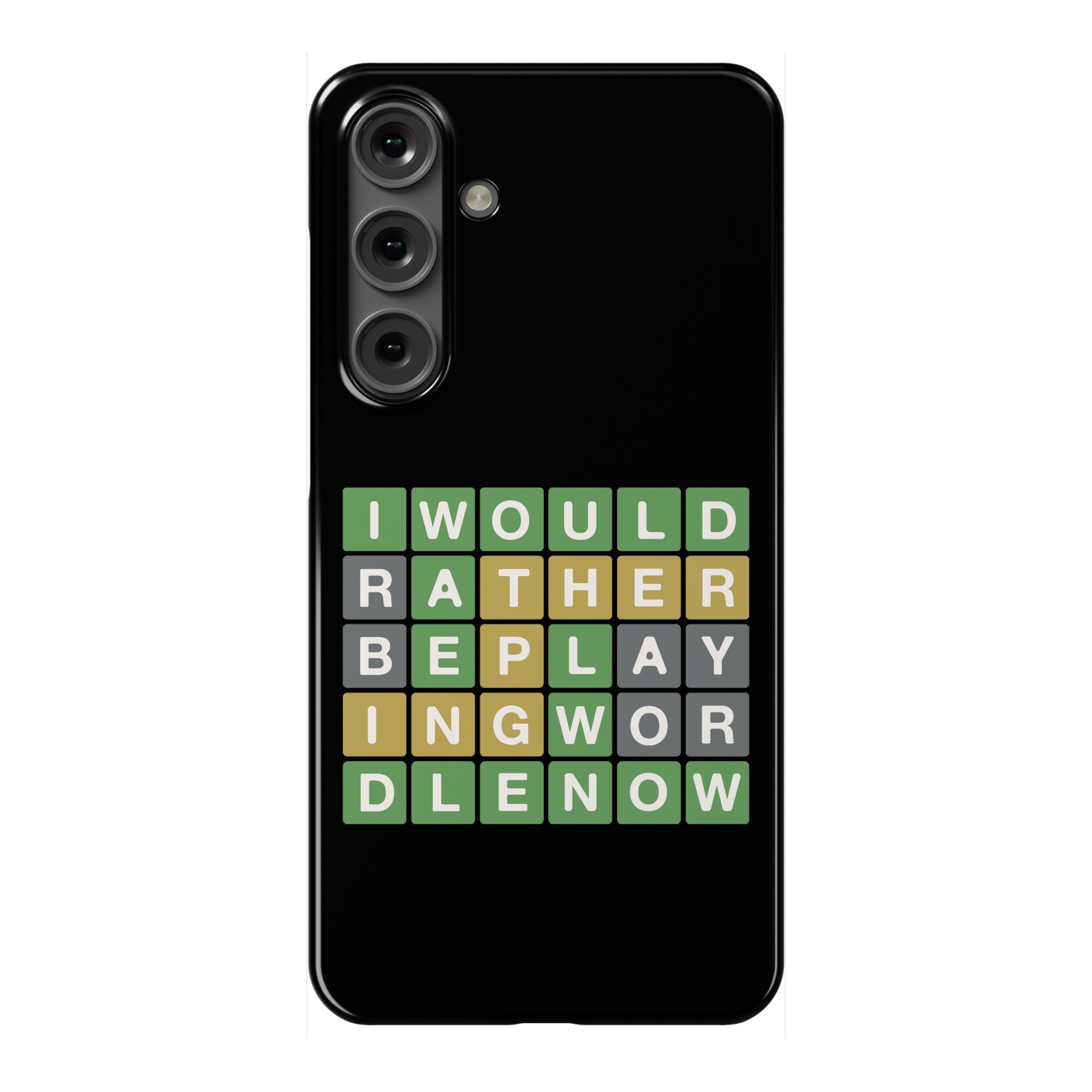 I Would Rather Be Playing Wordle Now Parody Phone Case